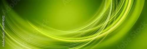 Nature Background with Green Tones Lines