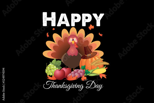 Happy thanksgiving day, thanksgiving day t-shirt design