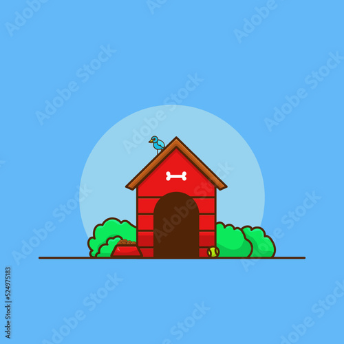 dog house vector illustration
