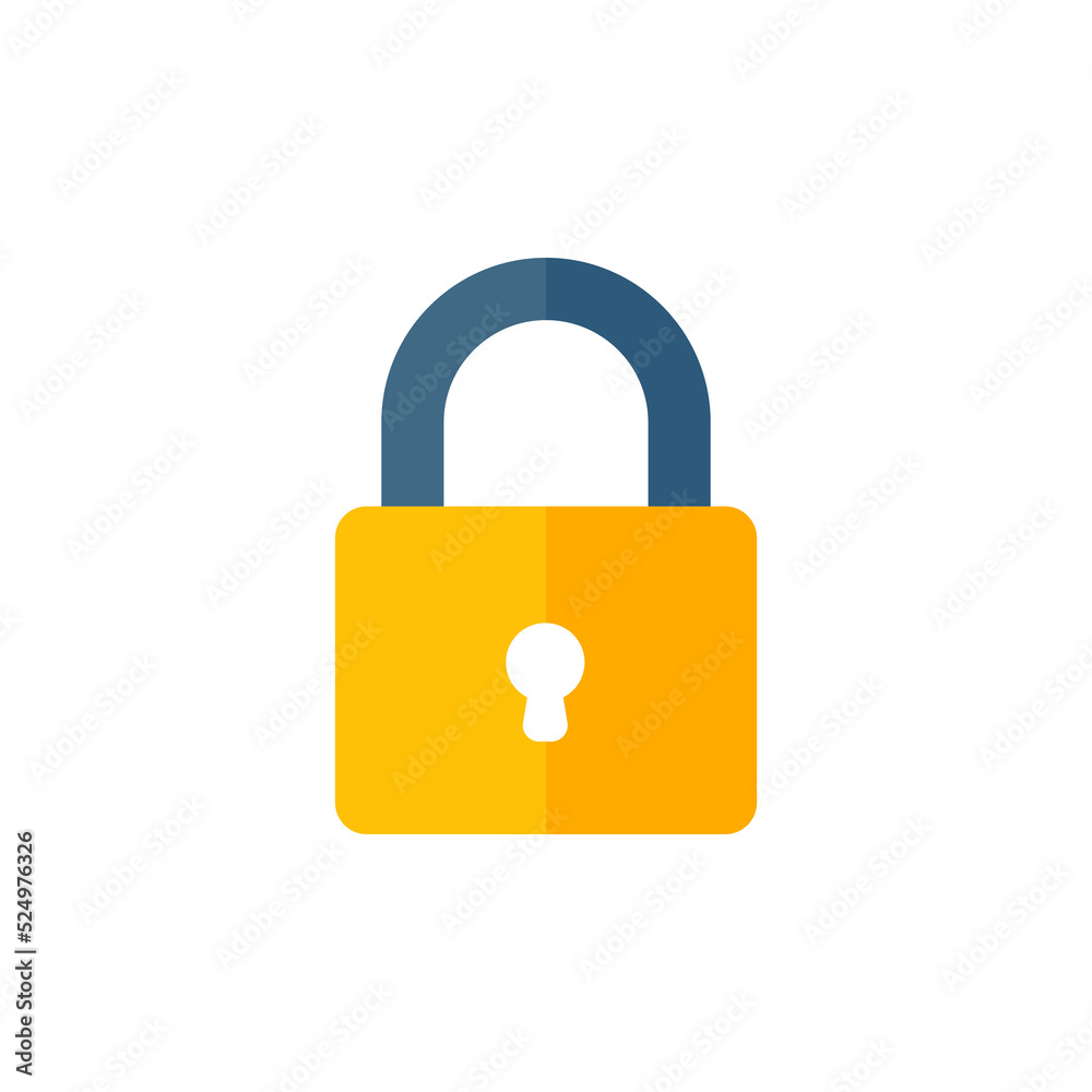 yellow padlock for locking the information on the computer data encryption concept yellow padlock for locking the information on the computer data encryption concept