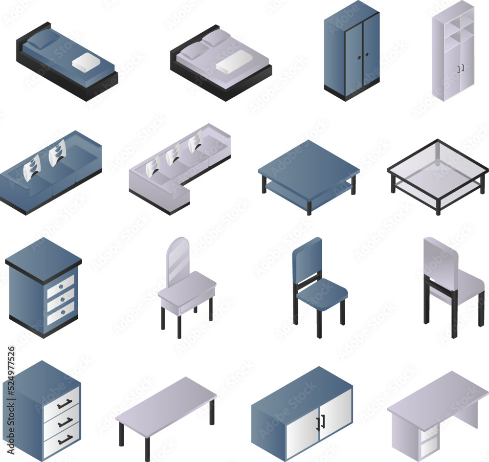 Isometric Home Furniture