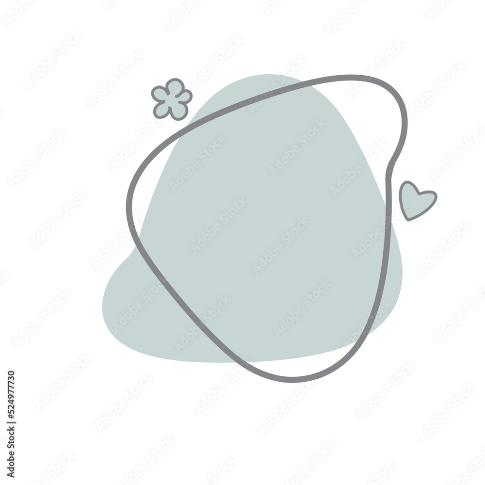 Abstract shape pastel blob and small element. Abstract shape pastel blob and small element.