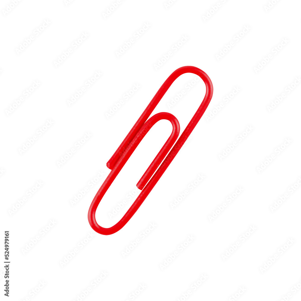 Obraz premium Red paperclip.