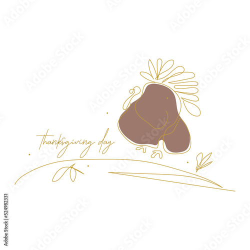 Thanksgiving day Turkey. Pattern for textiles. Autumn motifs.