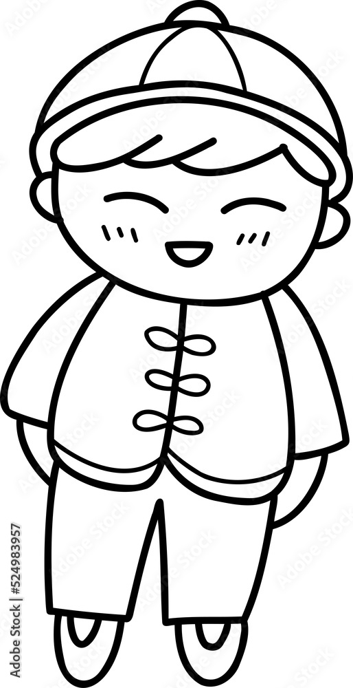 Hand drawn style China doodle illustration on transparent background Hand drawn style China doodle illustration on transparent background