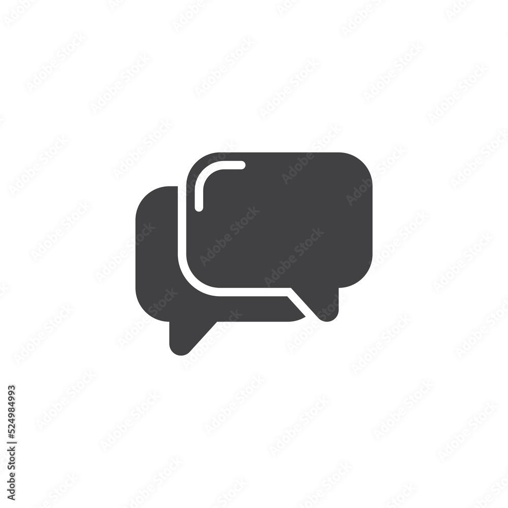 Chat bubble vector icon Chat bubble vector icon
