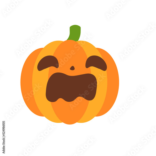 Wallpaper Mural Yellow pumpkin vector for carving scary ghost faces for Halloween. Torontodigital.ca