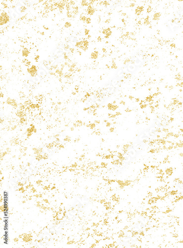 Golden paint scratch, splatter, grain. Gold stain texture. Isolated png illustration, transparent background. Asset for overlay, montage, collage, pattern, mark making, greeting, invitation card.