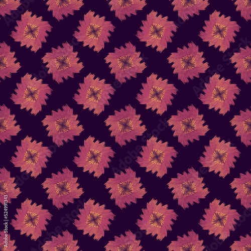 Abstract floral seamless ornament. vintage decorative textile background illustration. Fashion fabric texture. Tribal floral motifs fashion style.
