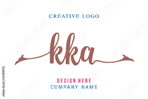 KKA lettering, perfect for company logos, offices, campuses, schools, religious education photo