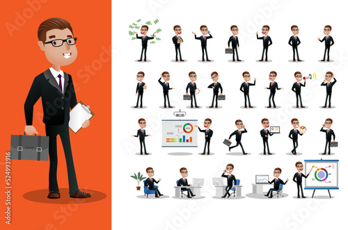 Business person Set. office workers 