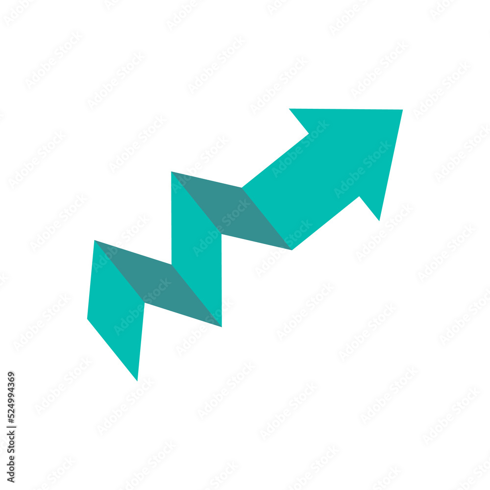 Business arrow. Green arrow pointing up. business financial growth graph concept Business arrow. Green arrow pointing up. business financial growth graph concept