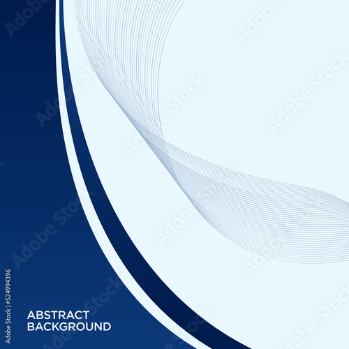 blue curve background vector illustration