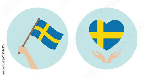 sweden national flag photo