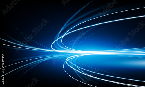 Abstract speed Business Start up launching product with Electric car and city concept Hitech communication concept innovation background,  vector design
