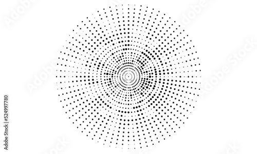 Abstract monochrome halftone pattern. Futuristic panel. Grunge dotted backdrop with circles, dots, point.