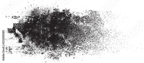 Ink blots Grunge Urban Background.Texture Vector.Dust Overlay Distress Grain ,Simply Place illustration over any Object to Create rough  Effect .Black paint splattered , dirty,poster for your design.