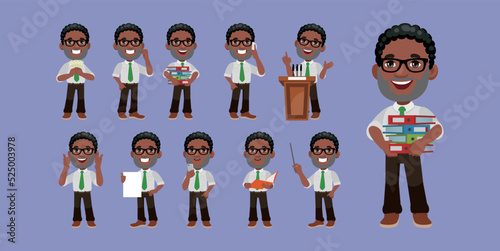 People with different poses. vector
