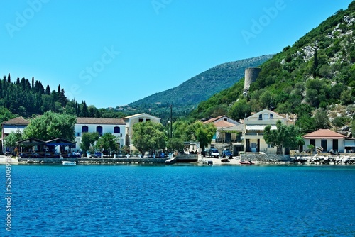 Greece, the island of Ithaki - a view of the harbor in town Frikes