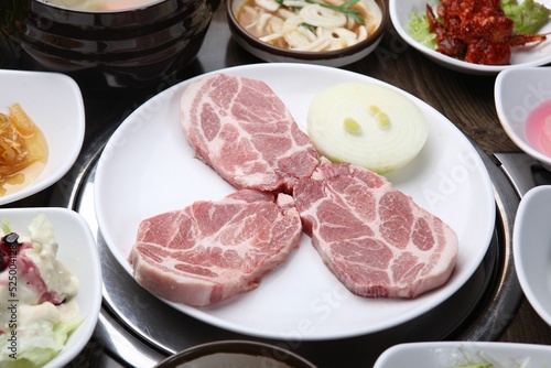 Korean-style grilled pork neck