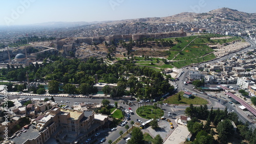 Aerial view of Şanlıurfa City in Turkey