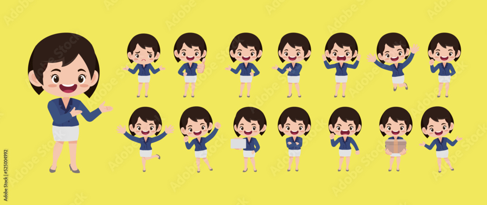 People with different poses. vector
People with different poses. vector