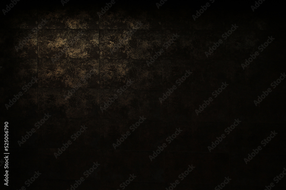 copy space black and golden dark wall texture