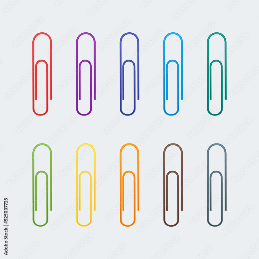 Set of 10 clips. Vector EPS10. Back to school. Set of 10 clips. Vector EPS10. Back to school.