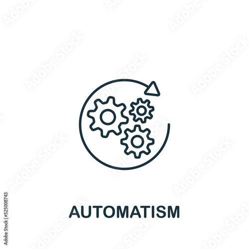 Automatism icon. Line simple icon for templates, web design and infographics