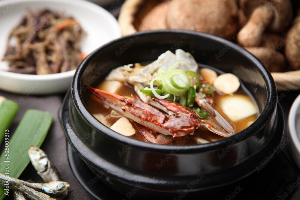 Korean traditional soybean paste stew