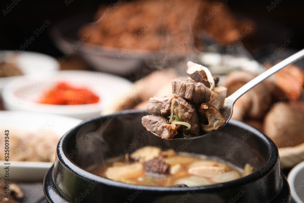 Korean traditional soybean paste stew Stock Photo | Adobe Stock