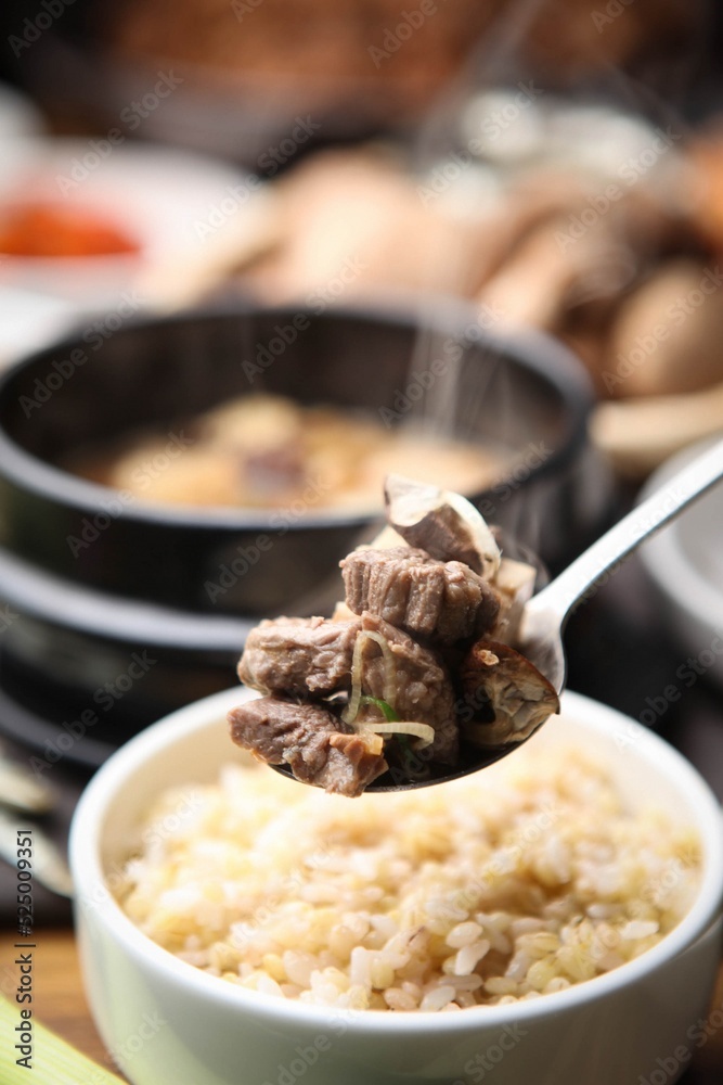 Korean traditional soybean paste stew Korean traditional soybean paste stew