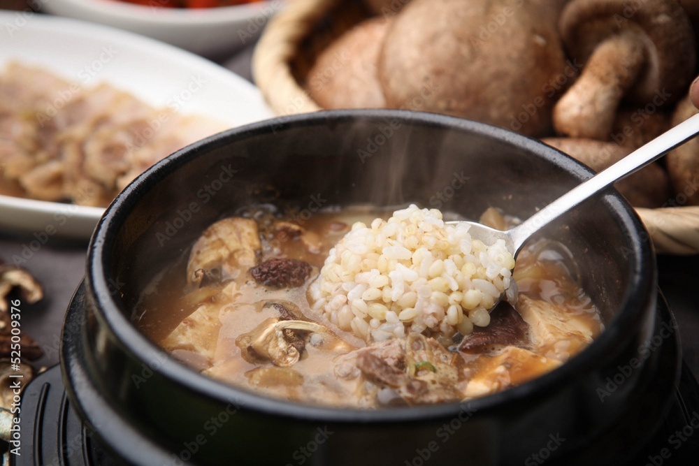 Korean traditional soybean paste stew Korean traditional soybean paste stew
