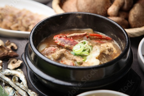 Korean traditional soybean paste stew