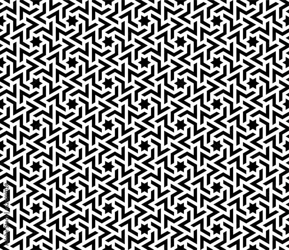Vector seamless with geometric Arabic pattern Vector seamless with geometric Arabic pattern