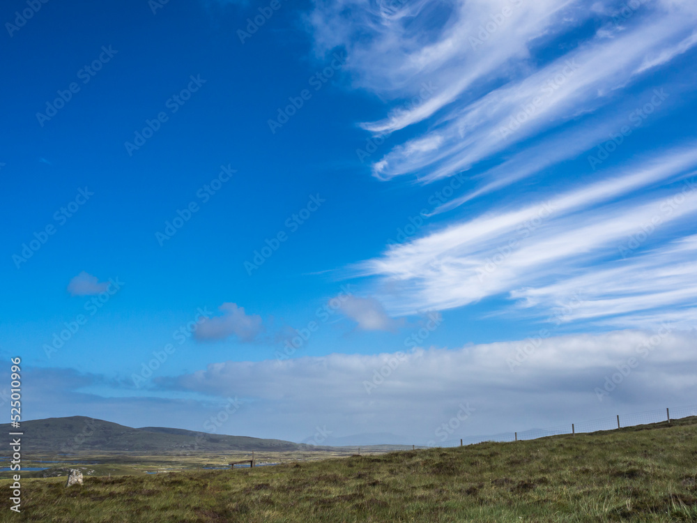 UK, Scotland, Clouds over hills ofOuter Hebrides UK, Scotland, Clouds over hills ofOuter Hebrides