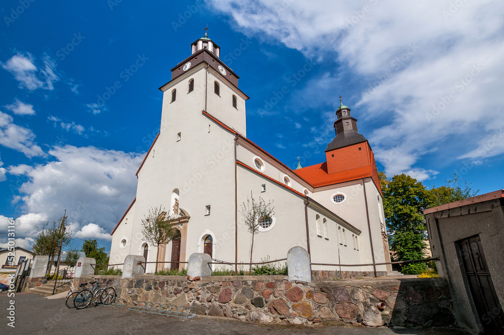 Wiele - village in Pomeranian Voivodeship, Poland. St. Nicholas Church.