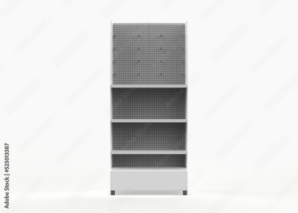 Display stand, retail display stand for product , display stands isolated on white background. 3d illustration Display stand, retail display stand for product , display stands isolated on white background. 3d illustration
