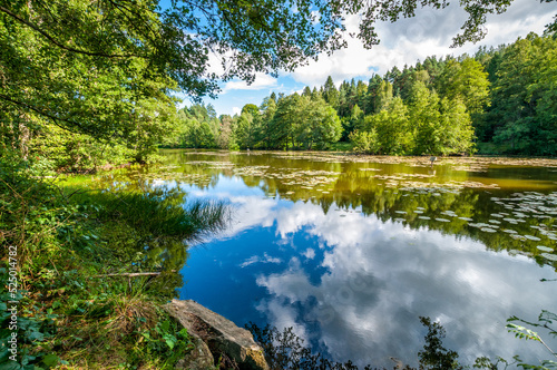 Wiele - village in Pomeranian Voivodeship, Poland. Cieple lake. © Darek Bednarek