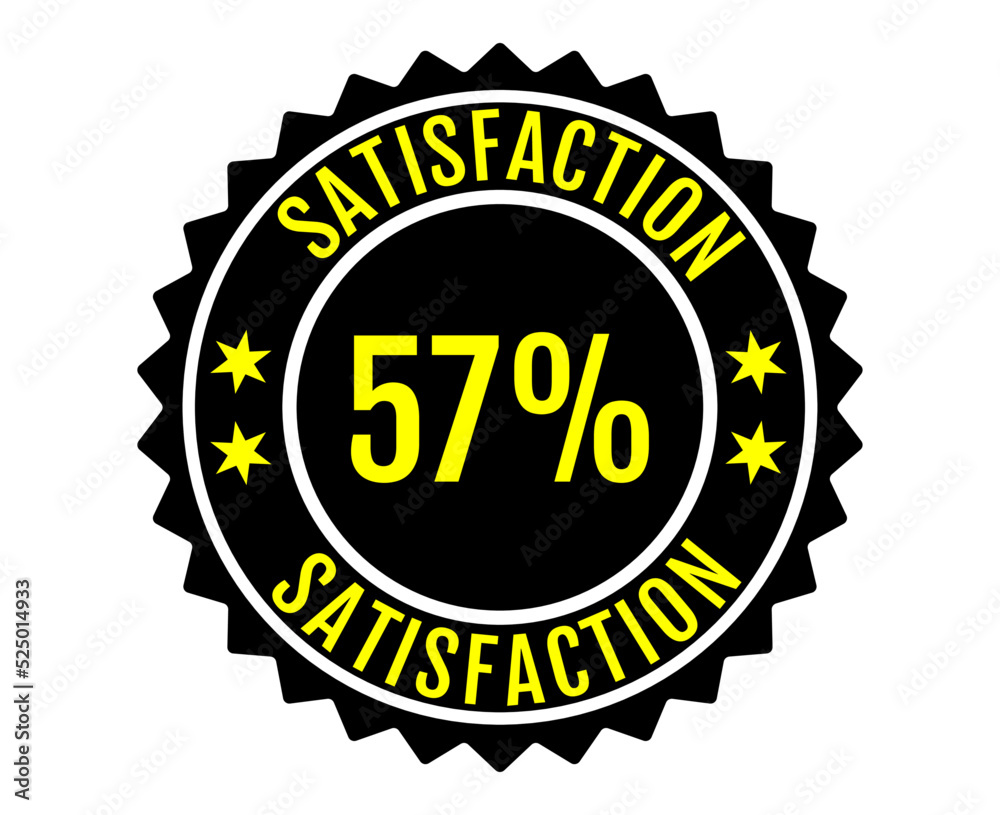 57% Satisfaction Sign Vector transparent background
57% Satisfaction Sign Vector transparent background