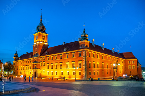 Baroque-classicist royal castle in Warsaw, Masovian Voivodeship, Poland