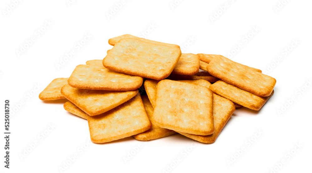 Crackers or biscuits. Cookies isolated Crackers or biscuits. Cookies isolated