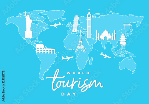 World tourism day backgroun...
