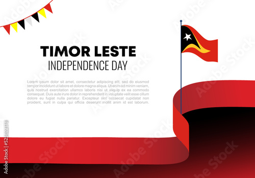 Timor Leste independence day background banner poster for national celebration on May 20.