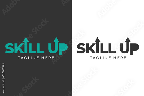 logo skill up education template design 
