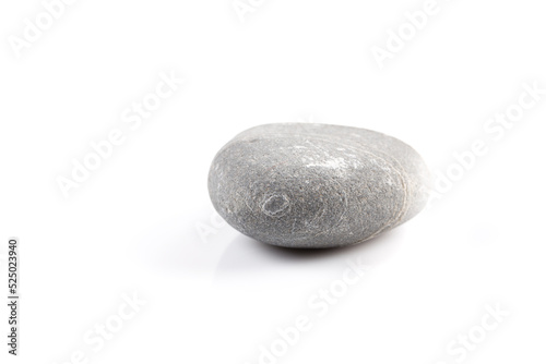 Gray stone - isolated over white