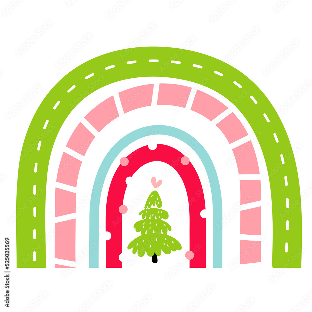 christmas rainbow