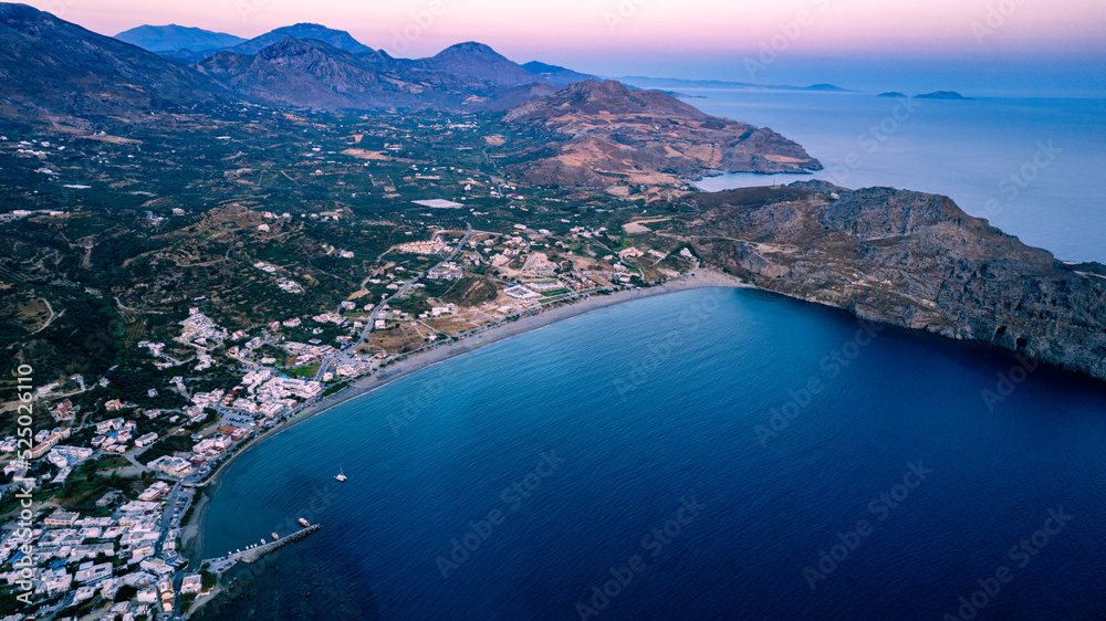 Obraz premium Plakias , South Rethimno , Crete at dawn hour