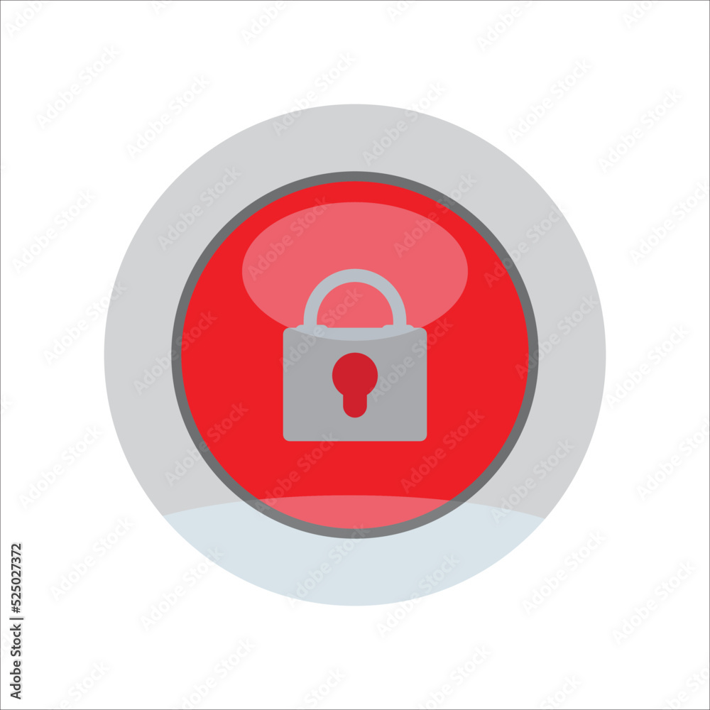 padlock - privacy icon vector design template