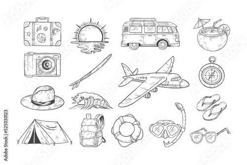 Handdrawn Travel Illustration